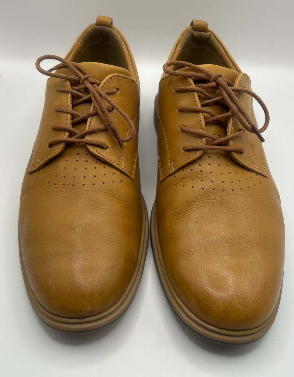 Amberjack The Original Men's Leather Casual Dress Shoe Chestnut Size 9.5